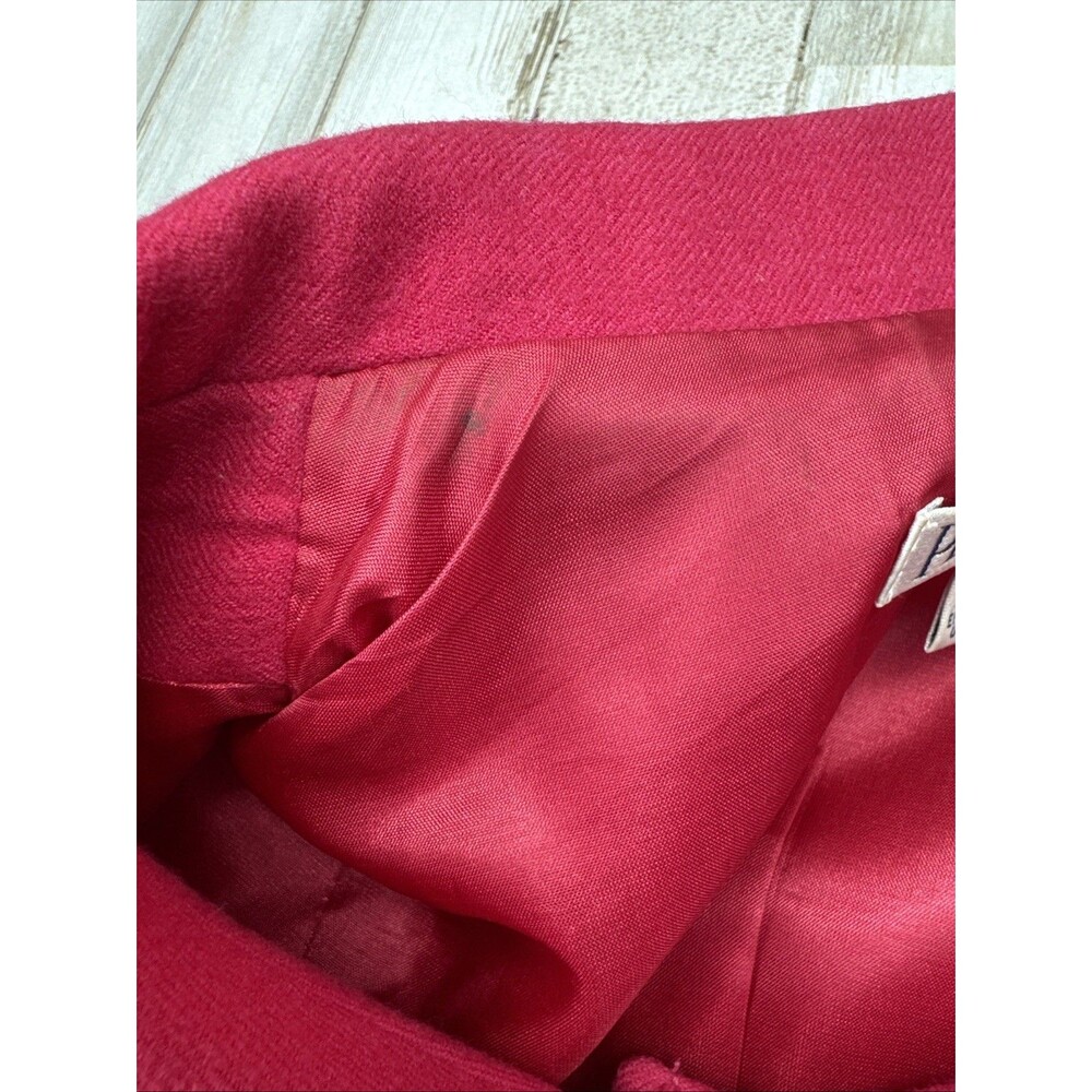 Pendleton Wool Blazer Coat Sz 12 Pink Corpcore Office Quiet Luxury Vintage - Picture 10 of 13